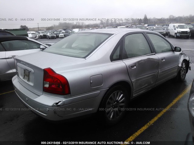 YV1TS592361444155 - 2006 VOLVO S80 2.5T SILVER photo 4