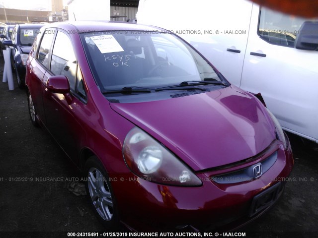 JHMGD37627S040043 - 2007 HONDA FIT S 红色 照片 1
