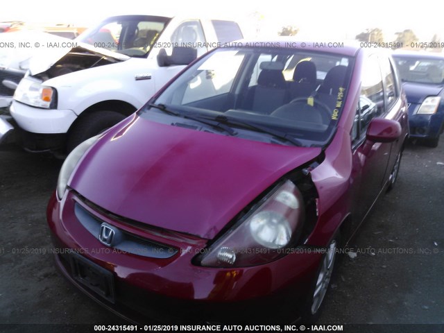 JHMGD37627S040043 - 2007 HONDA FIT S 红色 照片 2