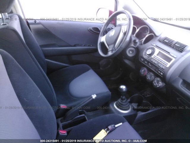 JHMGD37627S040043 - 2007 HONDA FIT S 红色 照片 5