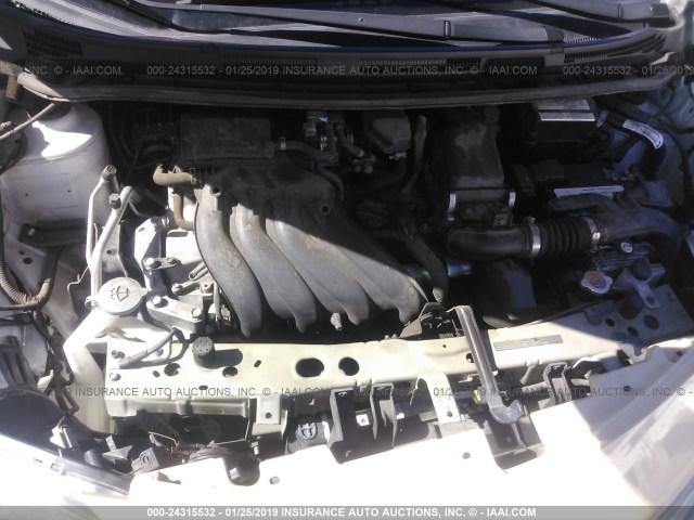 3N1CE2CP4FL448467 - 2015 NISSAN VERSA NOTE S/S PLUS/SV/SL/SR CREAM photo 10