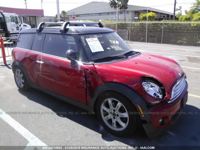 WMWML3C50ATX38573 - 2010 MINI COOPER CLUBMAN RED photo 1