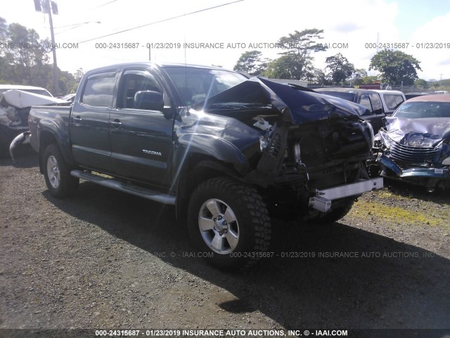 5TELU42N87Z396240 - 2007 TOYOTA TACOMA DOUBLE CAB 黑色 照片 1