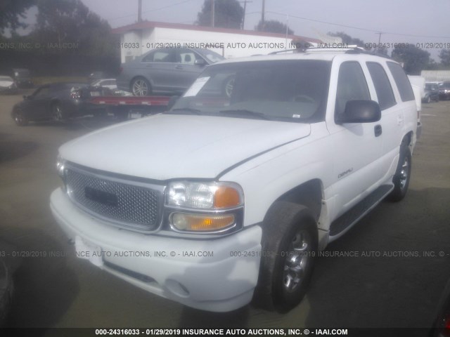 1GKEK63U32J267765 - 2002 GMC DENALI WHITE photo 2