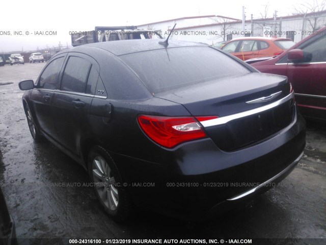 1C3BC1FB8BN600712 - 2011 CHRYSLER 200 TOURING BLACK photo 3