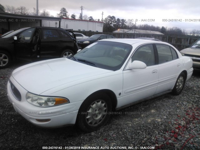 1G4HR54K9YU159553 - 2000 BUICK LESABRE LIMITED WHITE photo 2