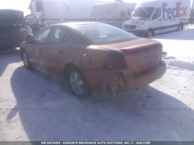2G2WP522651200480 - 2005 PONTIAC GRAND PRIX ORANGE photo 3