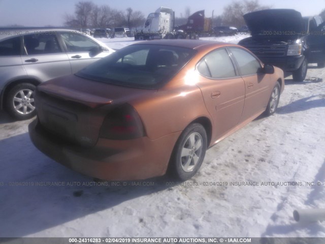 2G2WP522651200480 - 2005 PONTIAC GRAND PRIX ORANGE photo 4