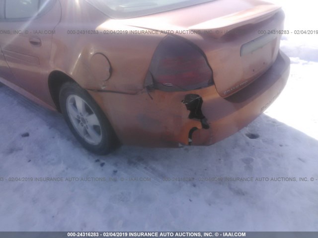 2G2WP522651200480 - 2005 PONTIAC GRAND PRIX ORANGE photo 6