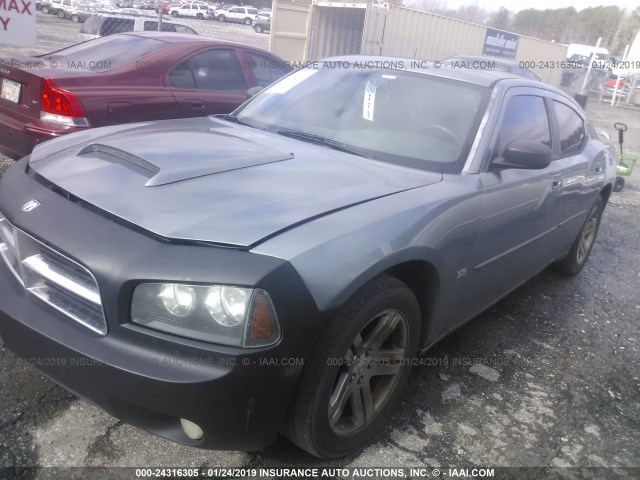 2B3KA43G17H680245 - 2007 DODGE CHARGER SE/SXT GRAY photo 2