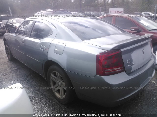 2B3KA43G17H680245 - 2007 DODGE CHARGER SE/SXT GRAY photo 3