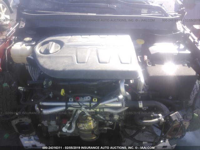 1C4PJMBS4GW188966 - 2016 JEEP CHEROKEE TRAILHAWK MAROON photo 10