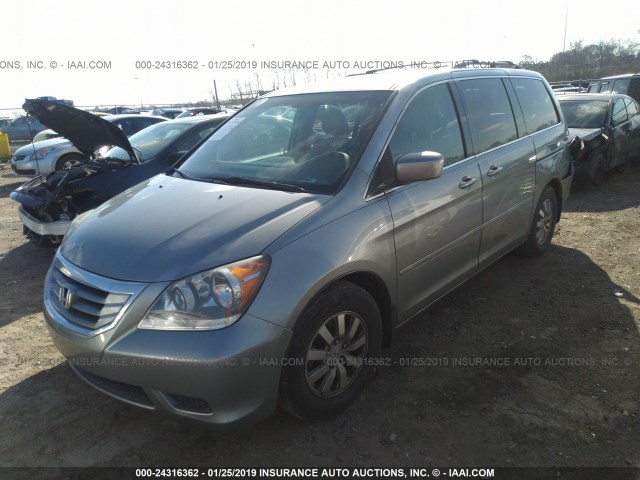 5FNRL38668B044896 - 2008 HONDA ODYSSEY EXL TEAL photo 2