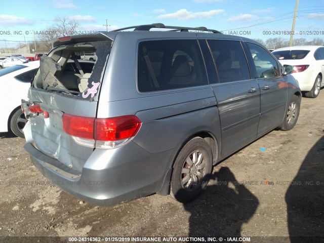 5FNRL38668B044896 - 2008 HONDA ODYSSEY EXL TEAL photo 4