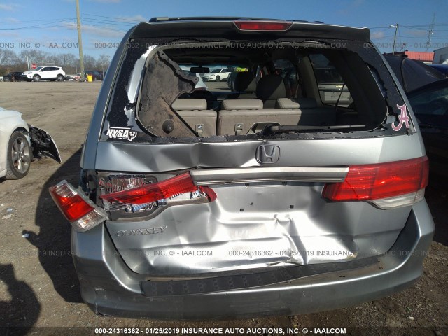 5FNRL38668B044896 - 2008 HONDA ODYSSEY EXL TEAL photo 6