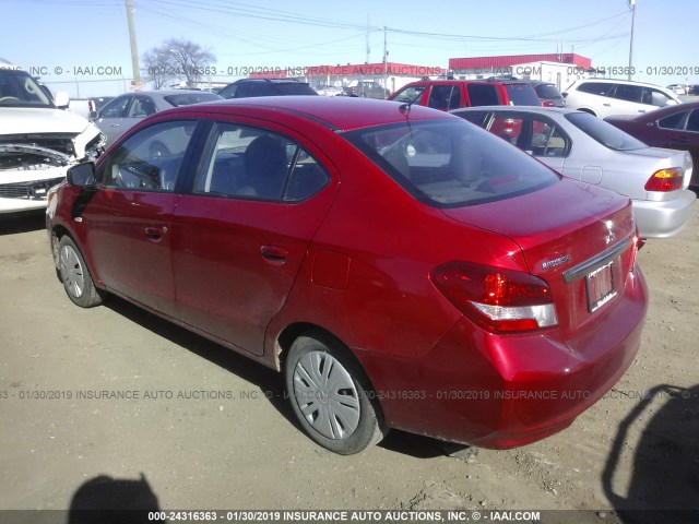 ML32F3FJXJHF00278 - 2018 MITSUBISHI MIRAGE G4 ES Tünd qırmızı foto 3