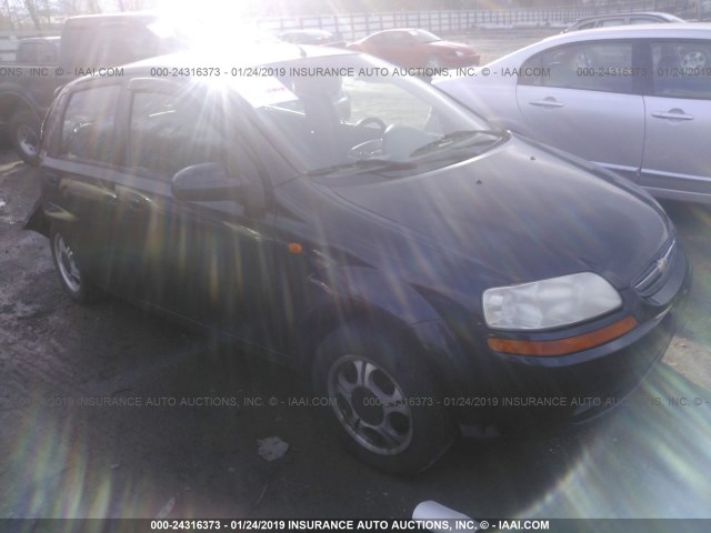 KL1TD62644B212326 - 2004 CHEVROLET AVEO BLACK photo 1