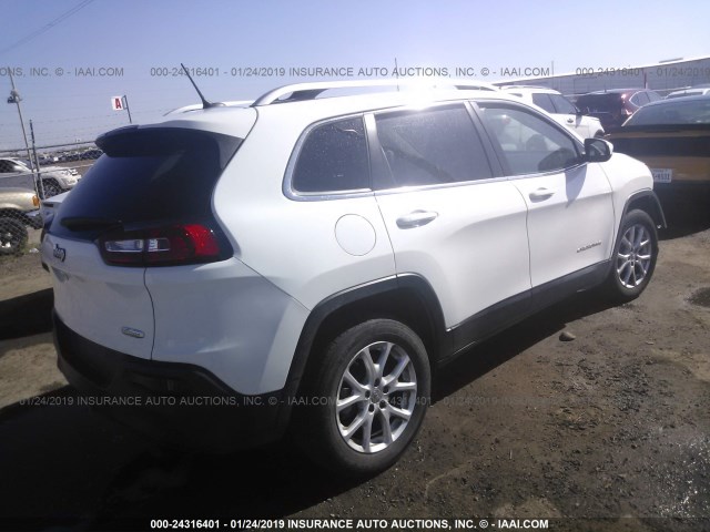 1C4PJLCBXJD504060 - 2018 JEEP CHEROKEE LATITUDE WHITE photo 4