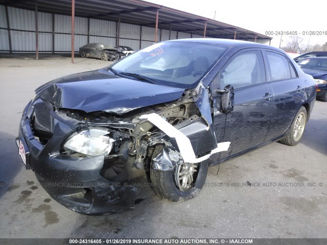 JTDBL40E299036882 - 2009 TOYOTA COROLLA LE/XLE GRAY photo 2