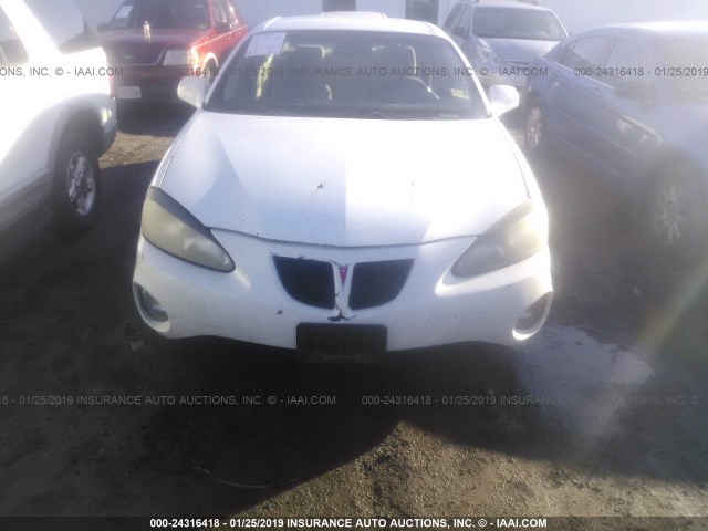 2G2WP522951351412 - 2005 PONTIAC GRAND PRIX WHITE photo 6