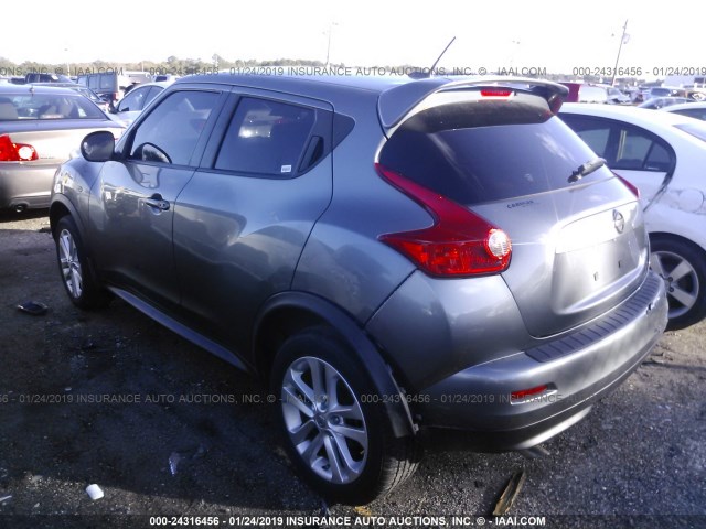 JN8AF5MR7DT207549 - 2013 NISSAN JUKE S/SV/SL GRAY photo 3