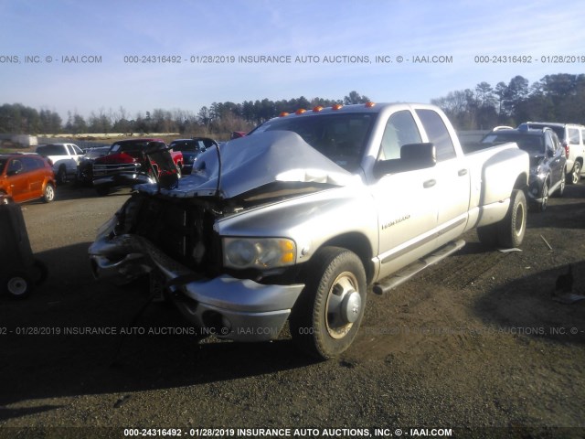 3D7MA48C54G212811 - 2004 DODGE RAM 3500 ST/SLT SILVER photo 2