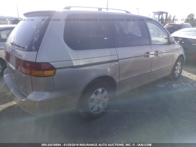 5FNRL18912B030040 - 2002 HONDA ODYSSEY EXL GOLD photo 4