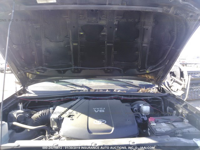 5TFLU4EN7DX078091 - 2013 TOYOTA TACOMA DOUBLE CAB 黑色 照片 10