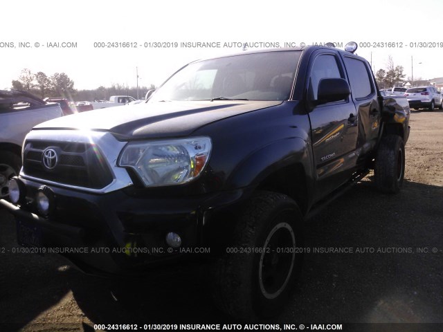 5TFLU4EN7DX078091 - 2013 TOYOTA TACOMA DOUBLE CAB 黑色 照片 2