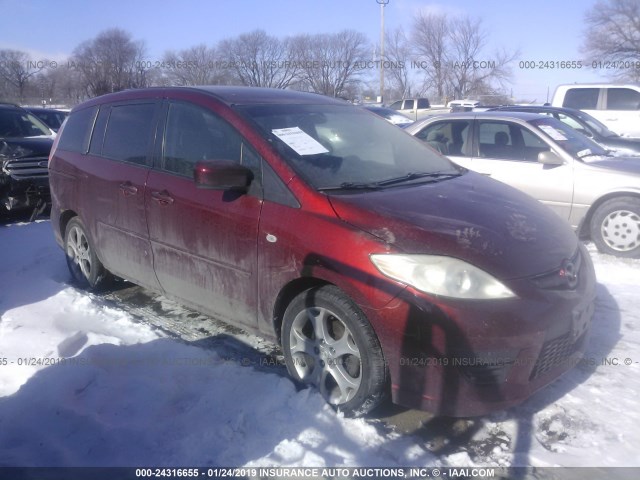 JM1CR293090339740 - 2009 MAZDA 5 RED photo 1