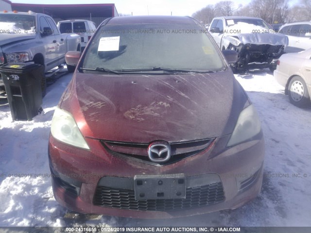 JM1CR293090339740 - 2009 MAZDA 5 RED photo 6