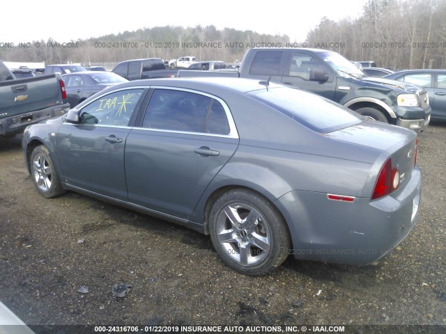 1G1ZH57B884299268 - 2008 CHEVROLET MALIBU 1LT GRAY photo 3