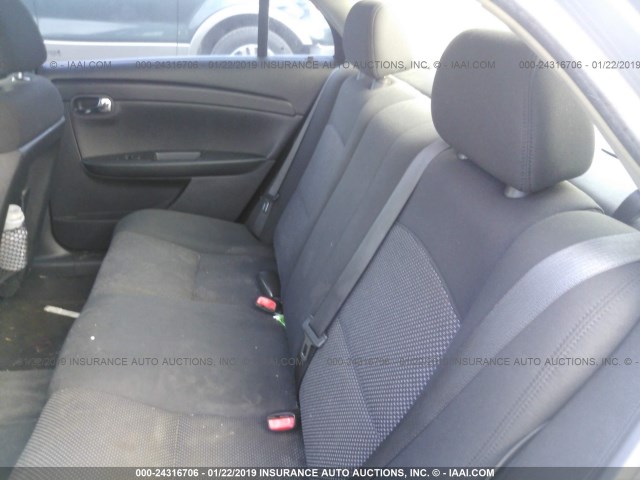 1G1ZH57B884299268 - 2008 CHEVROLET MALIBU 1LT GRAY photo 8