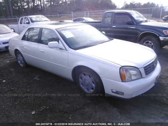 1G6KE57Y42U156141 - 2002 CADILLAC DEVILLE DHS WHITE photo 1