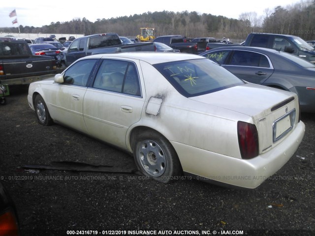 1G6KE57Y42U156141 - 2002 CADILLAC DEVILLE DHS WHITE photo 3