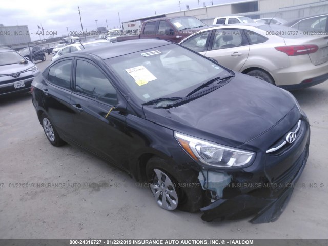 KMHCT4AEXHU386576 - 2017 HYUNDAI ACCENT SE BLACK photo 1