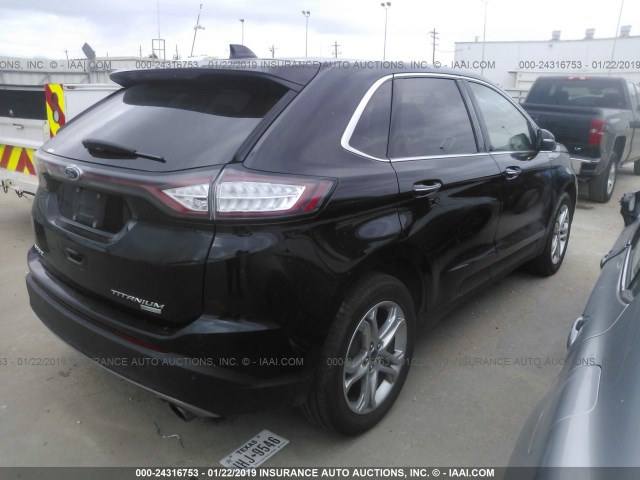 2FMPK3K90JBB41992 - 2018 FORD EDGE TITANIUM BLACK photo 4