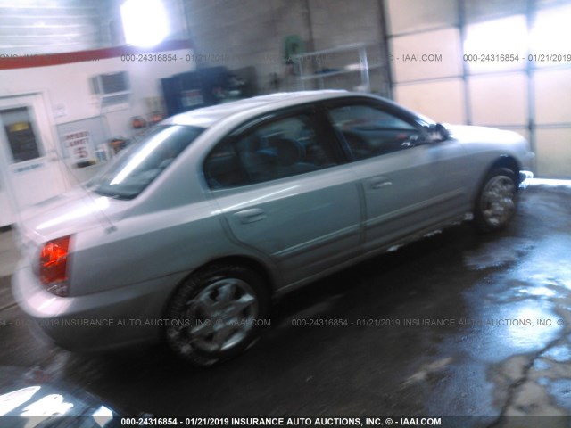 KMHDN46D64U719882 - 2004 HYUNDAI ELANTRA GLS/GT SILVER photo 4