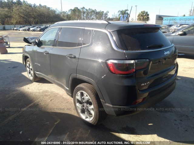 3C4NJDCB5JT393439 - 2018 JEEP COMPASS LIMITED GRAY photo 3