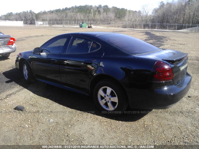 2G2WP552771162773 - 2007 PONTIAC GRAND PRIX Чорний фото 3