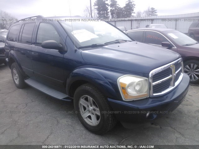 1D4HB48NX5F577873 - 2005 DODGE DURANGO SLT BLUE photo 1