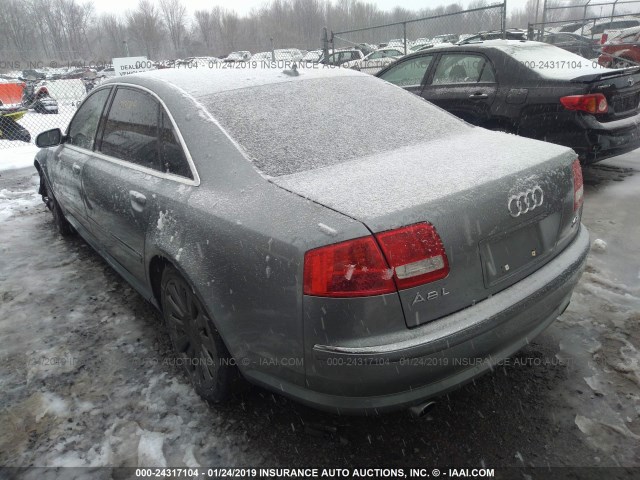 WAUMV44E27N001516 - 2007 AUDI A8 L QUATTRO Light Blue photo 3