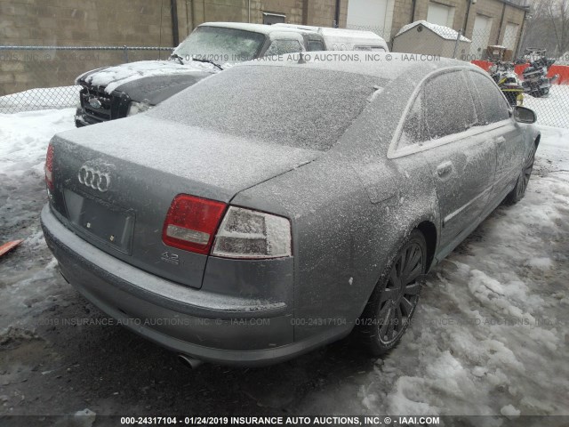 WAUMV44E27N001516 - 2007 AUDI A8 L QUATTRO Light Blue photo 4