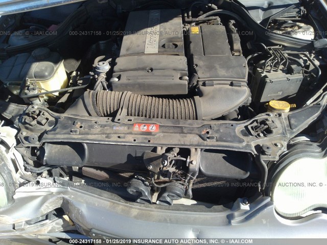 WDBRF40J24F546662 - 2004 MERCEDES-BENZ C 230K SPORT SEDAN GRAY photo 10