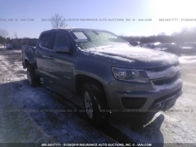 1GCGTCEN6J1263634 - 2018 CHEVROLET COLORADO LT GRAY photo 1