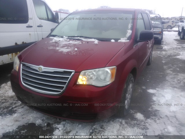 2A8HR44E29R549068 - 2009 CHRYSLER TOWN & COUNTRY LX RED photo 6