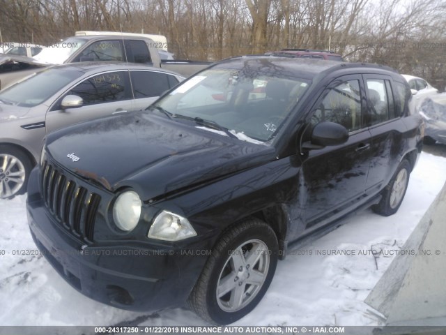 1J4NT4FBXAD601983 - 2010 JEEP COMPASS SPORT BLACK photo 2