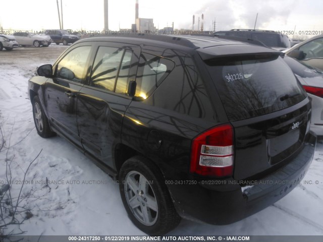 1J4NT4FBXAD601983 - 2010 JEEP COMPASS SPORT BLACK photo 3