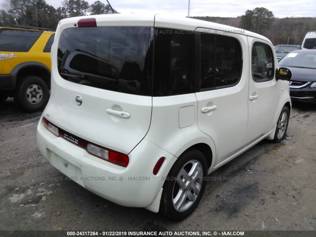 JN8AZ28R19T111133 - 2009 NISSAN CUBE S/SL WHITE photo 4