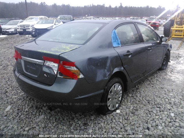 19XFA1E31AE037325 - 2010 HONDA CIVIC VP GRAY photo 4